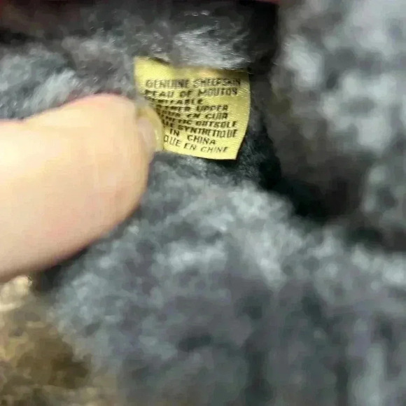 RJ'S Fuzzies Sheepskin Black Woman's Boots Size 8 - Picture 5 of 5